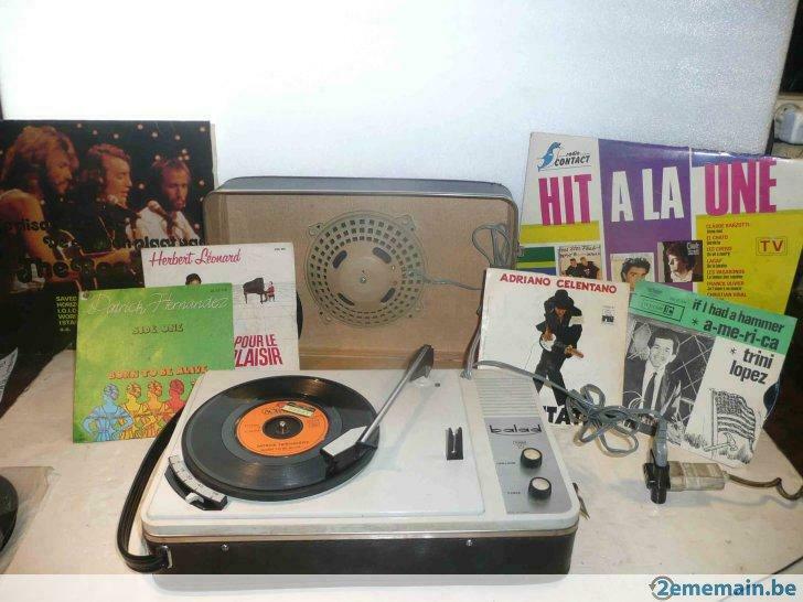 tourne disque portatif Teppaz  BALAD (n°8)- couleur noir, Ophalen of Verzenden, Gebruikt, Platenspeler, Overige merken