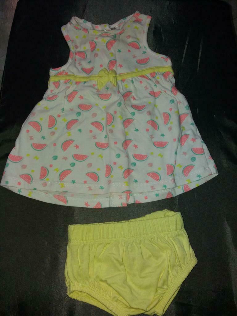 Ensemble Robe + Bloomer, bébé T62, Kinderen en Baby's, Babykleding | Maat 62, Zo goed als nieuw, Meisje, Pakje, Ophalen of Verzenden