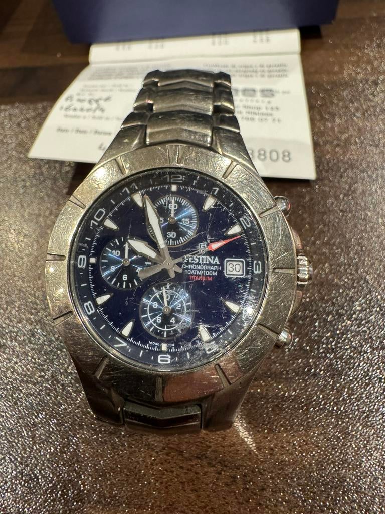Festina Chrono Collection Horloge – Titanium Chronograph, Bijoux, Sacs & Beauté, Montres | Hommes, Autres marques, Enlèvement ou Envoi