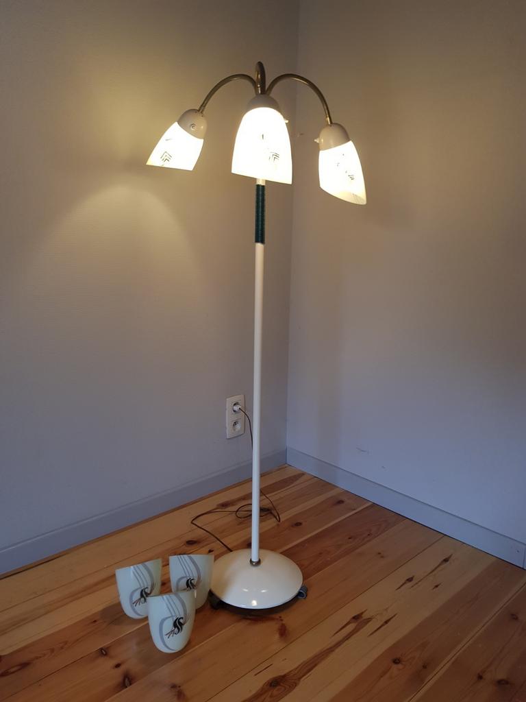 Vintage staanlamp, Ophalen, Gebruikt