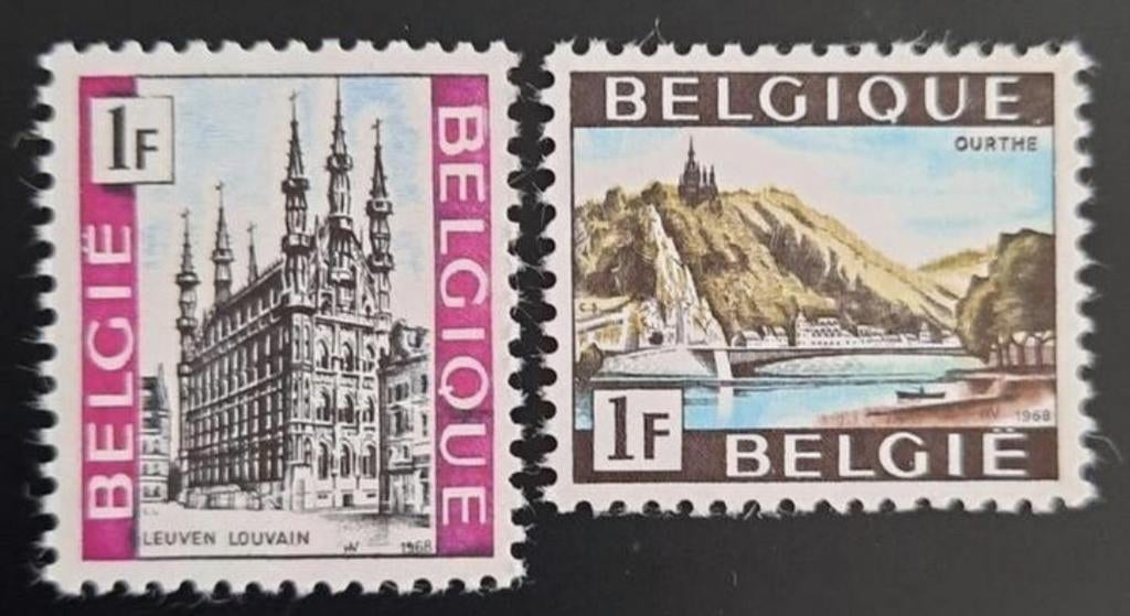 Belgique : COB 1480/81 ** Pour le tourisme 1968., Sans timbre, Neuf, Enlèvement ou Envoi, Non oblitéré