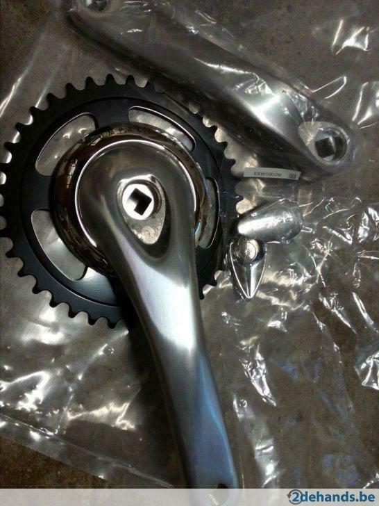 sparta crankstel sp2 38 tanden zilver+ doppen, Ophalen of Verzenden, Nieuw