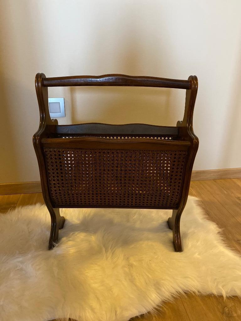 Brocante krantenbak met cannage, Antiek en Kunst, Ophalen
