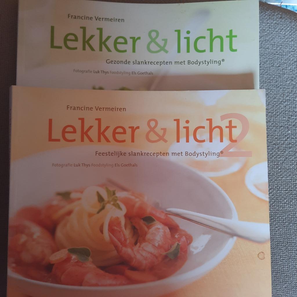 2 boeken LEKKER en LICHT - FRANCINE VERMEIREN -, Boeken, Kookboeken, Gezond koken, Ophalen of Verzenden