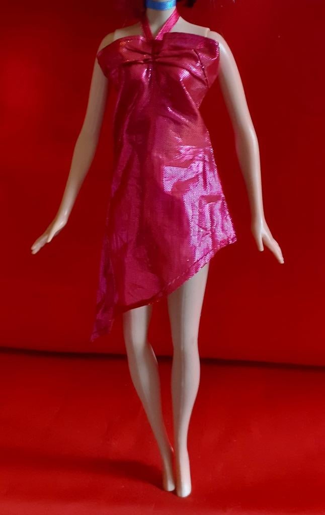 Robe brillante pour poupée barbie, Ophalen of Verzenden, Gebruikt, Pop