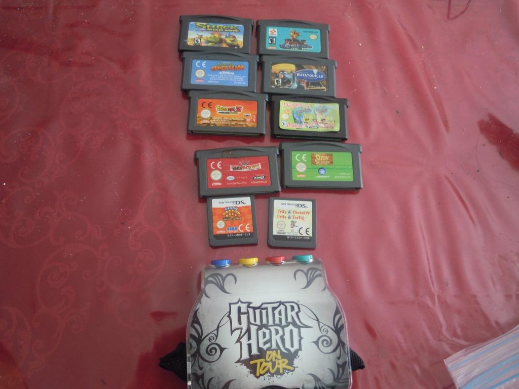 gameboys advance spelletje en 2 nintendo spelen 1 guitar her, Enlèvement ou Envoi, Utilisé