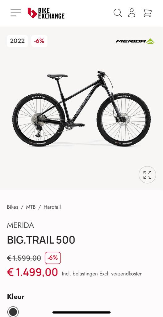 Montenbike Merida, Fietsen en Brommers, Ophalen, Zo goed als nieuw