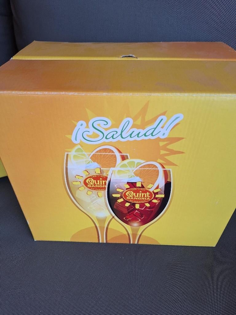 sangria glazen, Verzamelen, Glas en Drinkglazen, Ophalen, Zo goed als nieuw