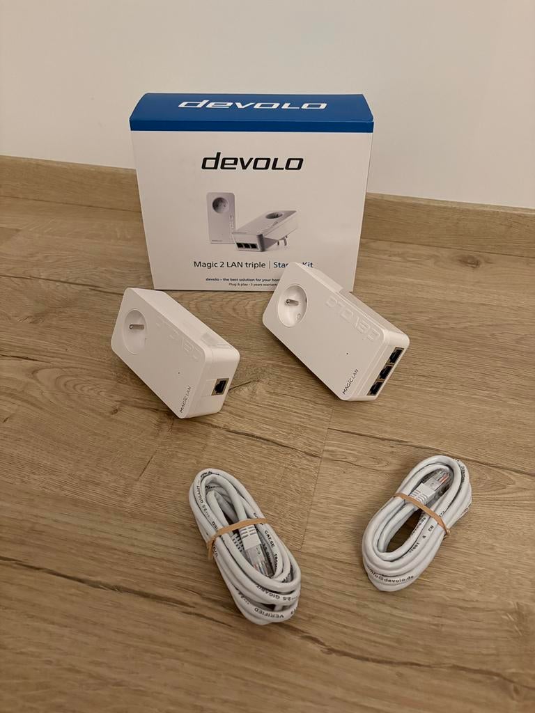 Devolo Magic 2 LAN triple Starter Kit (ALS NIEUW), Informatique & Logiciels, Adaptateurs powerline, Enlèvement ou Envoi, Comme neuf