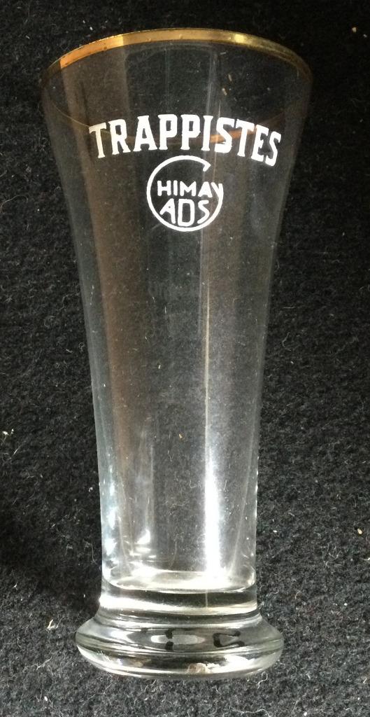 bier brouwerij glas Chimay  fluit witte tekst, Ophalen of Verzenden, Zo goed als nieuw