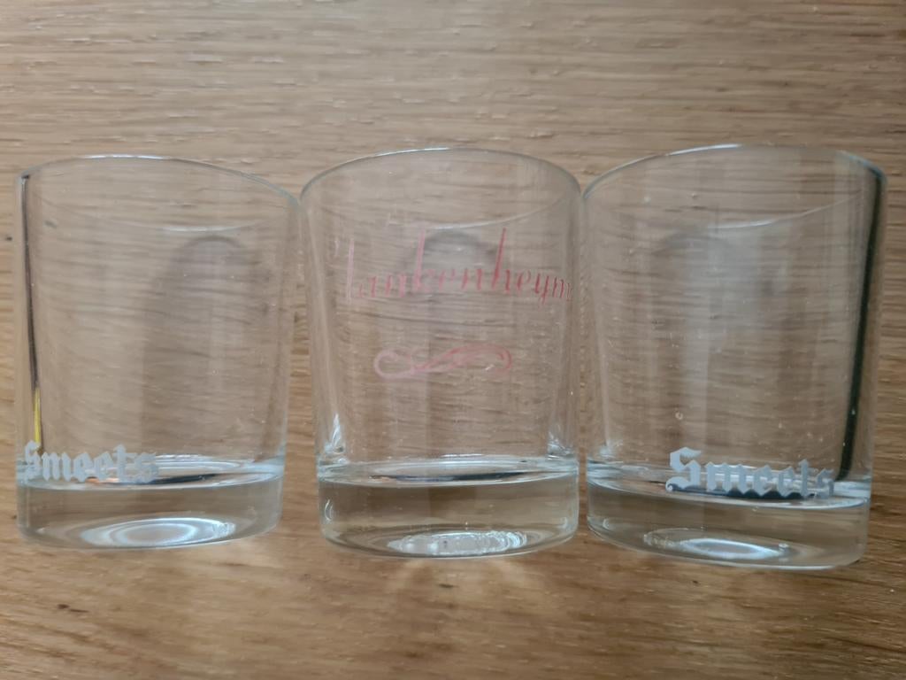 Jeneverglaasjes Smeets en Blankenheym, Verzamelen, Ophalen of Verzenden, Zo goed als nieuw
