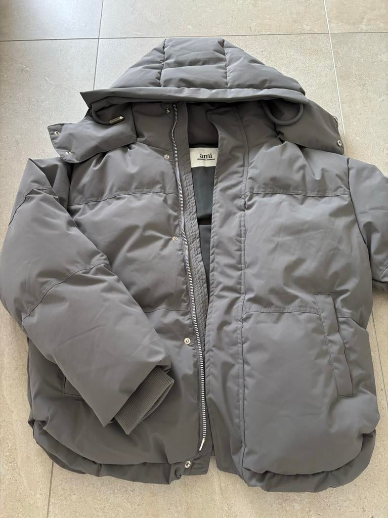 Doudoune Ami Paris, Enlèvement ou Envoi, Comme neuf, Taille 52/54 (L), Gris