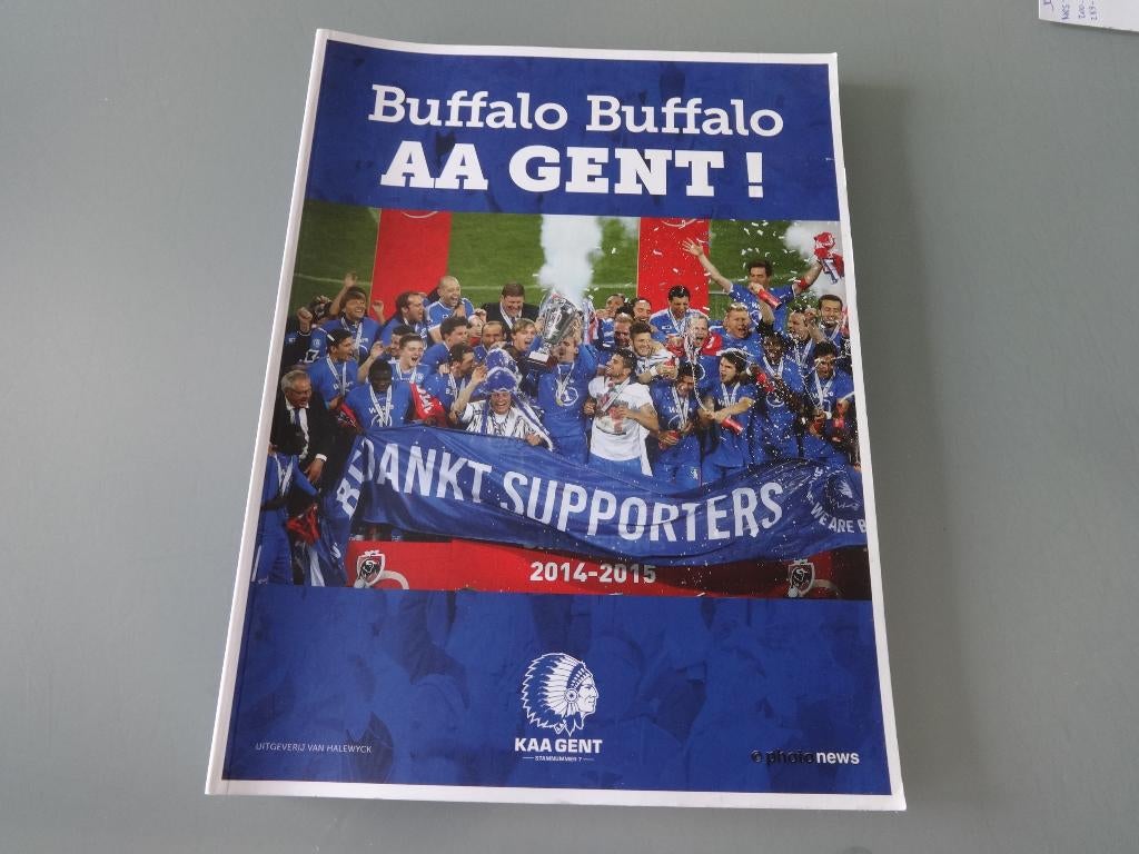 Buffalo AAGent supporters boek 2014-2015, Ophalen of Verzenden, Zo goed als nieuw