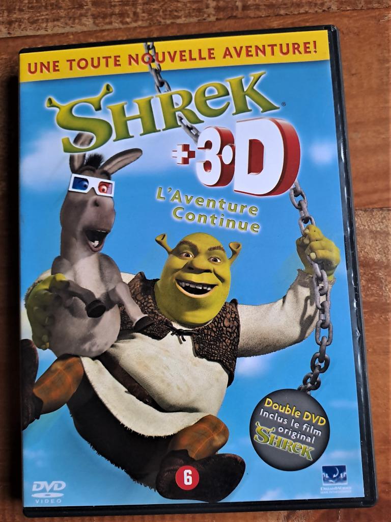 Shrek 3D, l'aventure continue - 2 dvd et lunettes, Enlèvement ou Envoi, Utilisé, Autres types
