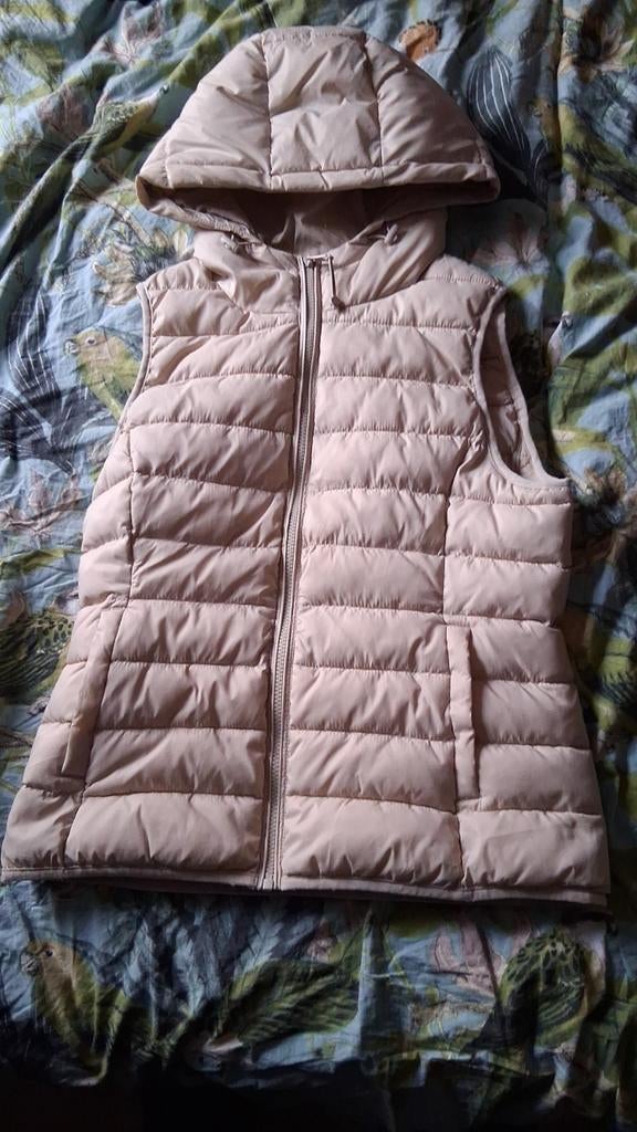 Manteau beige sans manche à capuche., Enlèvement ou Envoi, Beige