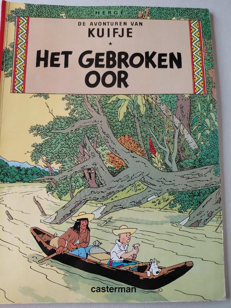 Kuifje. Het gebroken oor. Strip, Boeken, Stripverhalen, Eén stripboek, Hergé, Ophalen, Gelezen