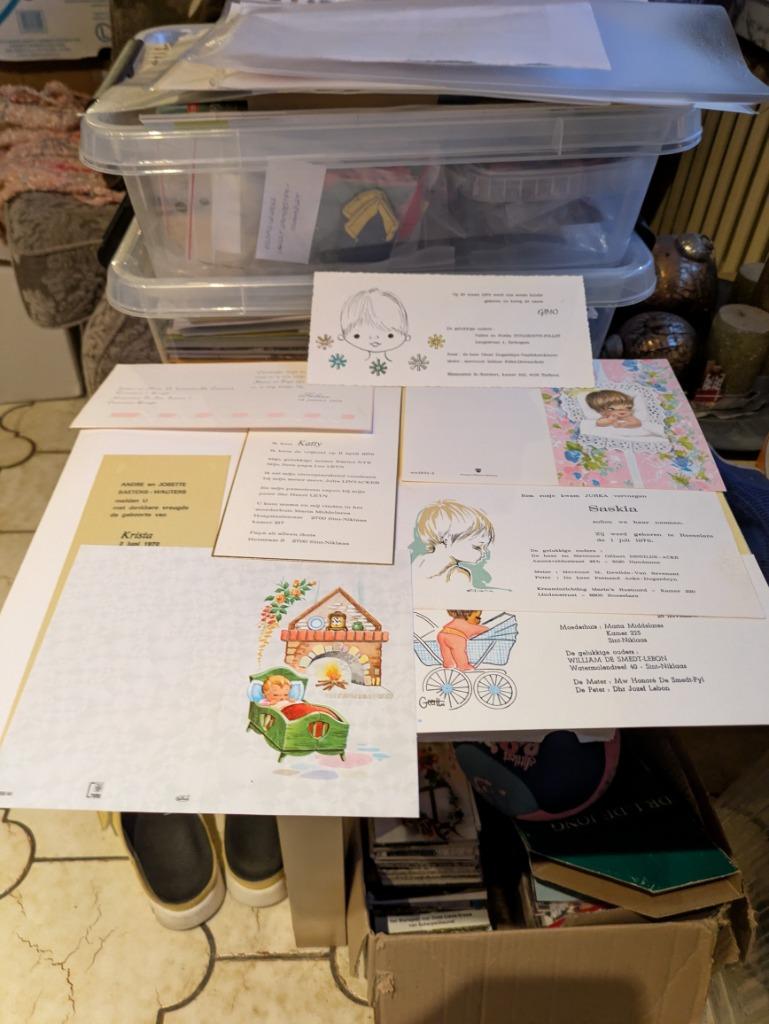 Geboortekaartjes 1970, Enlèvement ou Envoi, Avant 1970, Carte de naissance
