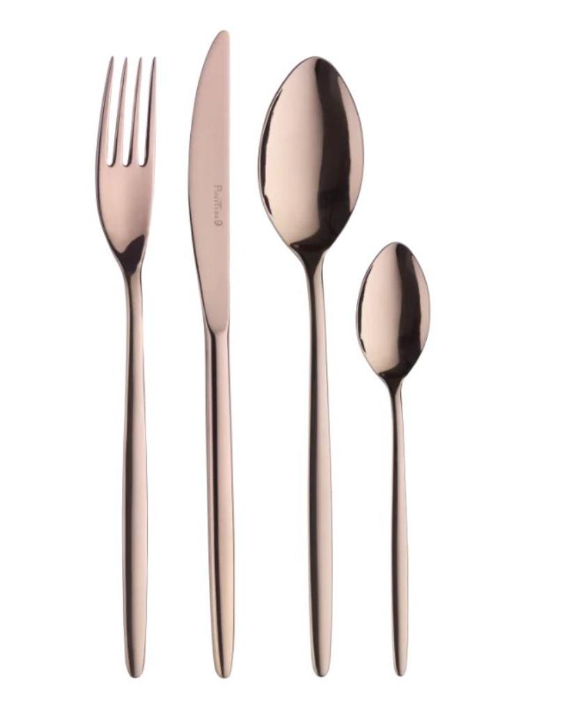 Pintinox 24-delige Bestekset Olivia Bronze, Enlèvement ou Envoi, Neuf, Inox ou Chrome