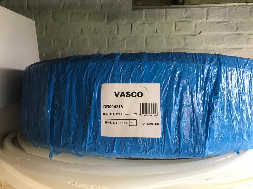 Leidingen voor vloerverwarming Vasco. 120m 16x2mm, Ophalen, Nieuw, Overige typen