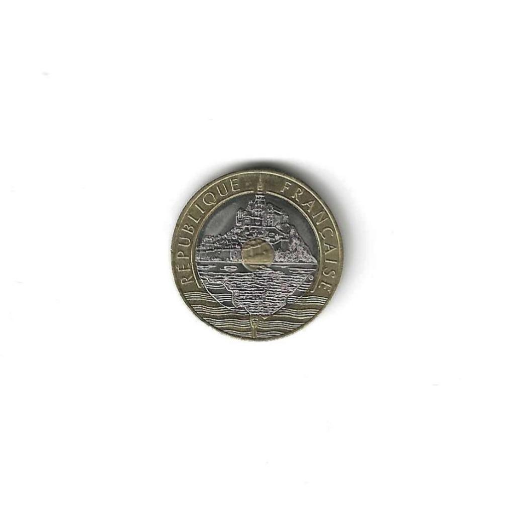 Frankrijk, 20 Francs 1992, Mont St.-Michel., Enlèvement ou Envoi, France, Monnaie en vrac