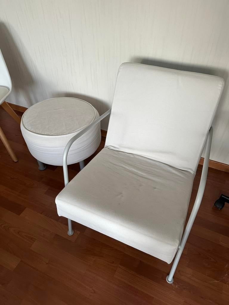 Zetel met poef, Ophalen