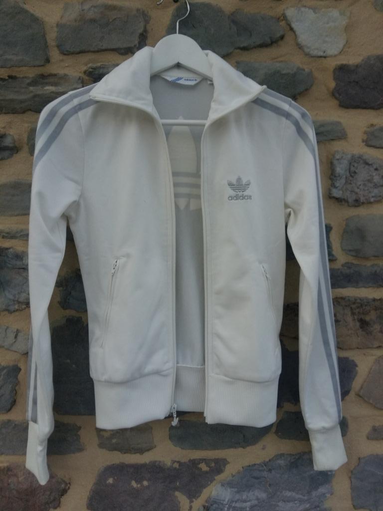 Veste Adidas blanche | Taille XS, Kinderen en Baby's, Adidas, Jongen of Meisje, Trui of Vest, Ophalen of Verzenden