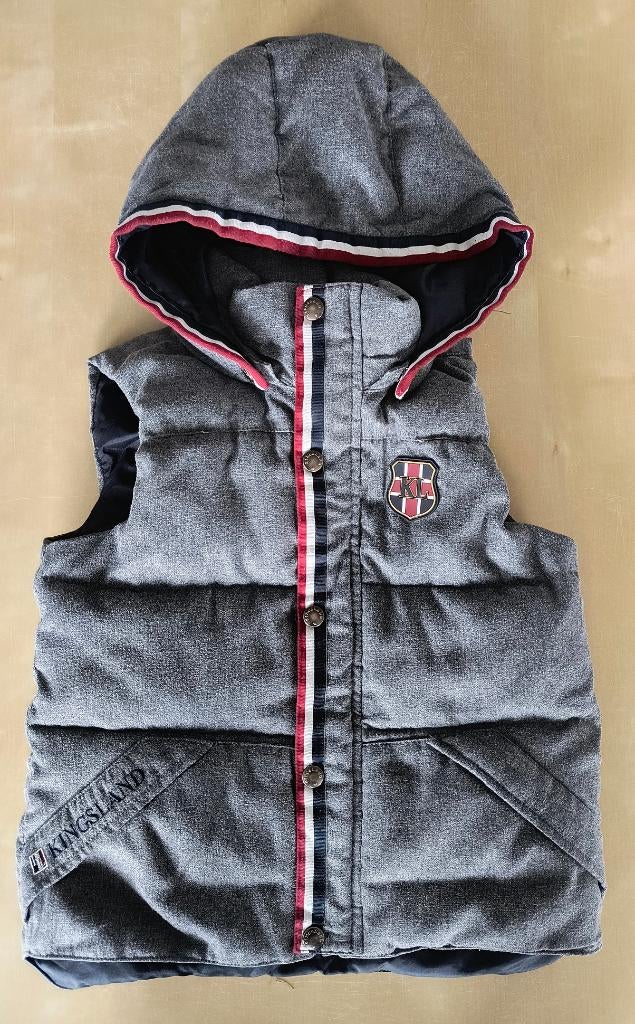 Mooie lichtgrijze bodywarmer Kingsland Equestrian, mt122/128, Garçon, Enlèvement ou Envoi, Comme neuf, Kingsland Equestrian