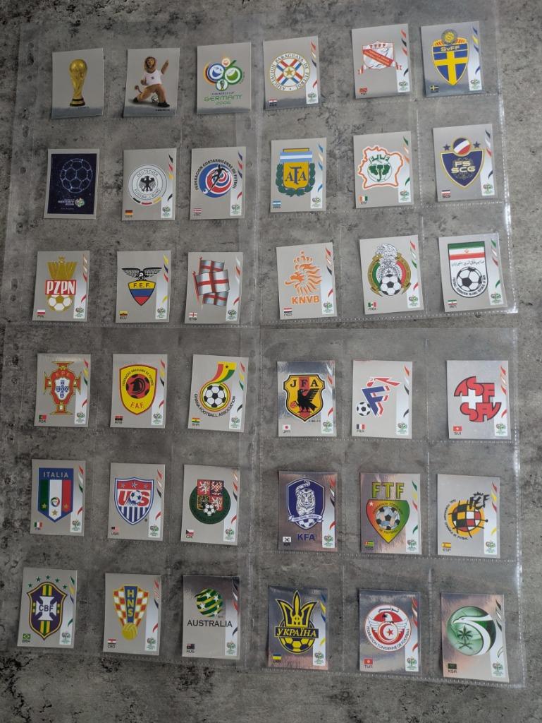 PANINI WORLD CUP GERMANY 2006  voetbal stickers 36X, Verzenden
