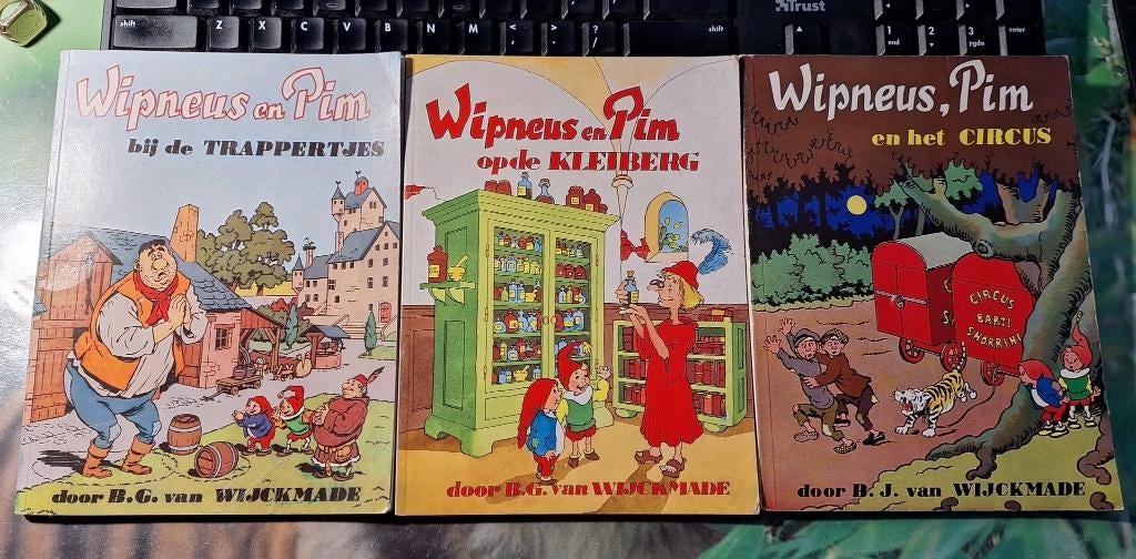 Te koop drie boeken van Wipneus en Pim van B. van Wijckmade., Boeken, Gelezen, Fictie algemeen, Jongen of Meisje, Ophalen of Verzenden