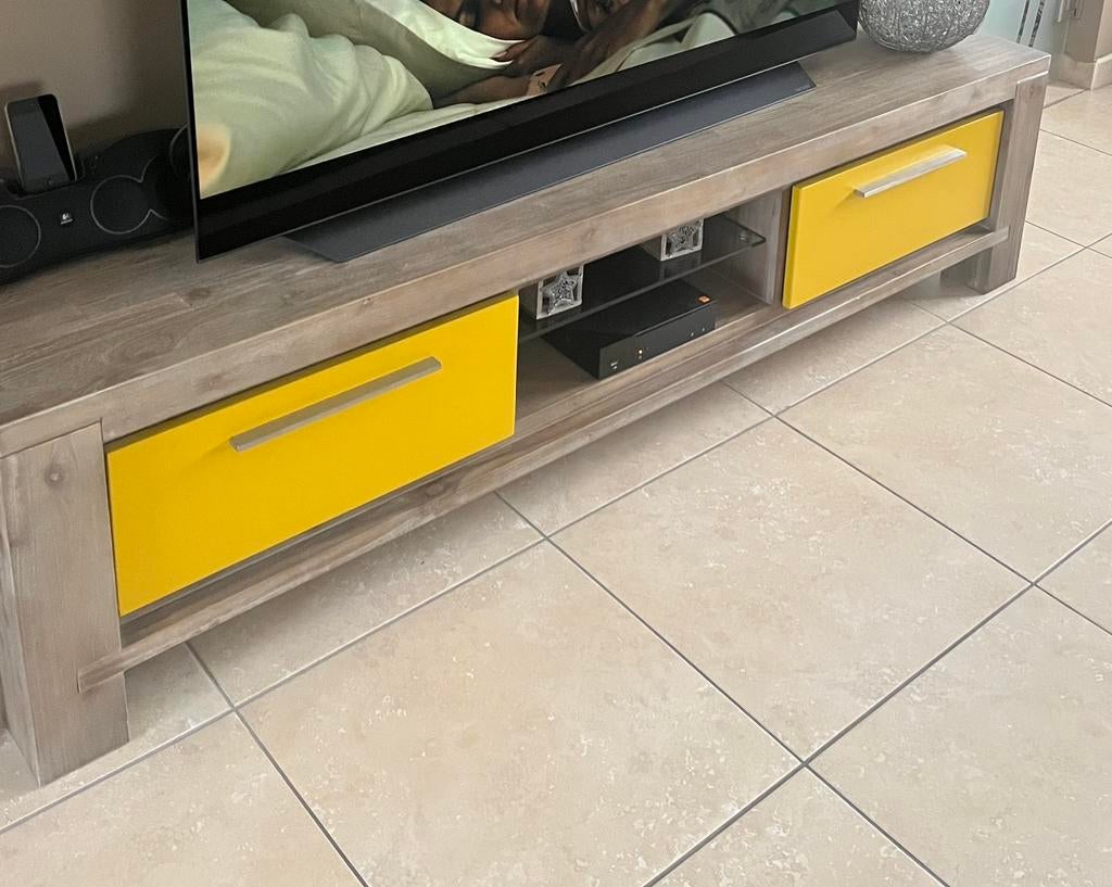 Doit partir! Meuble TV 180cm - H&H acacia massif, Enlèvement, Comme neuf