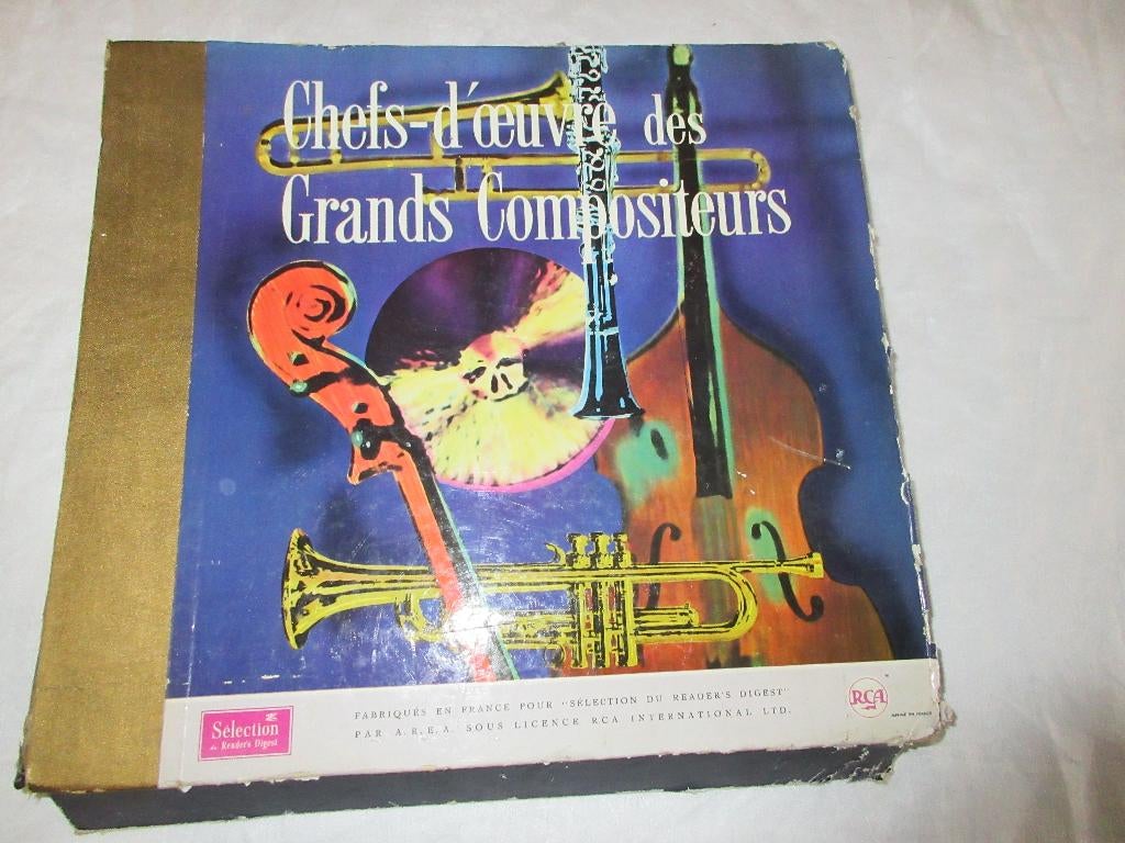 Coffret vinyle Chefs-d'Œuvre des Grands Compositeurs LP's, Enlèvement