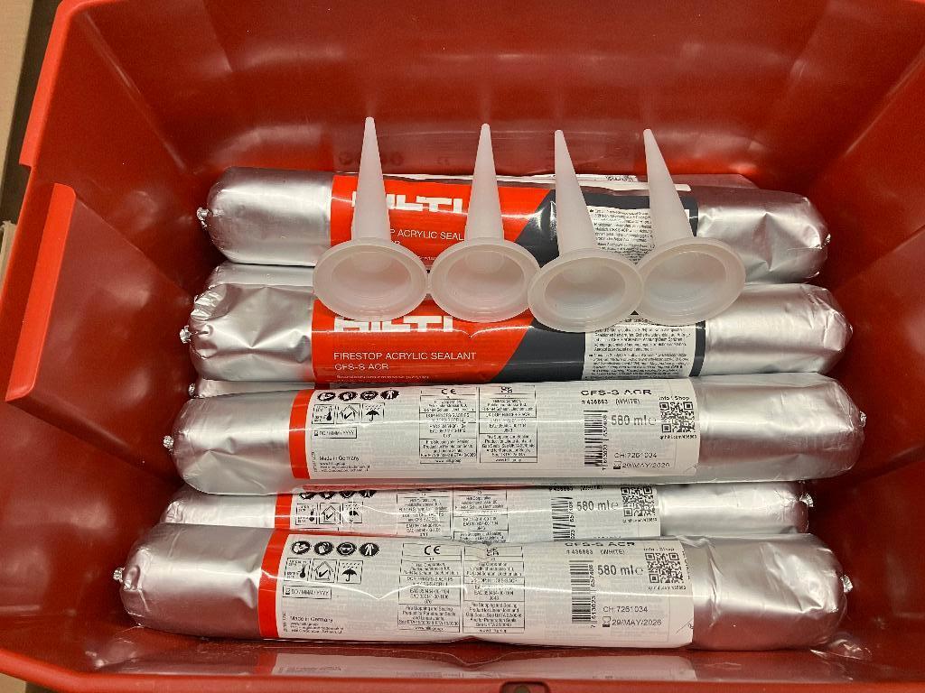 HILTI Mastic coupe-feu acrylique CFS-S ACR 580ml, Bricolage & Construction, Envoi, Neuf, Autres matériaux