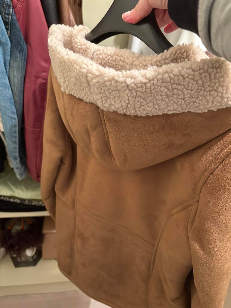 Mooie camel duffelcoat van Vero Moda (M)., Ophalen, Zo goed als nieuw, Maat 38/40 (M), Bruin