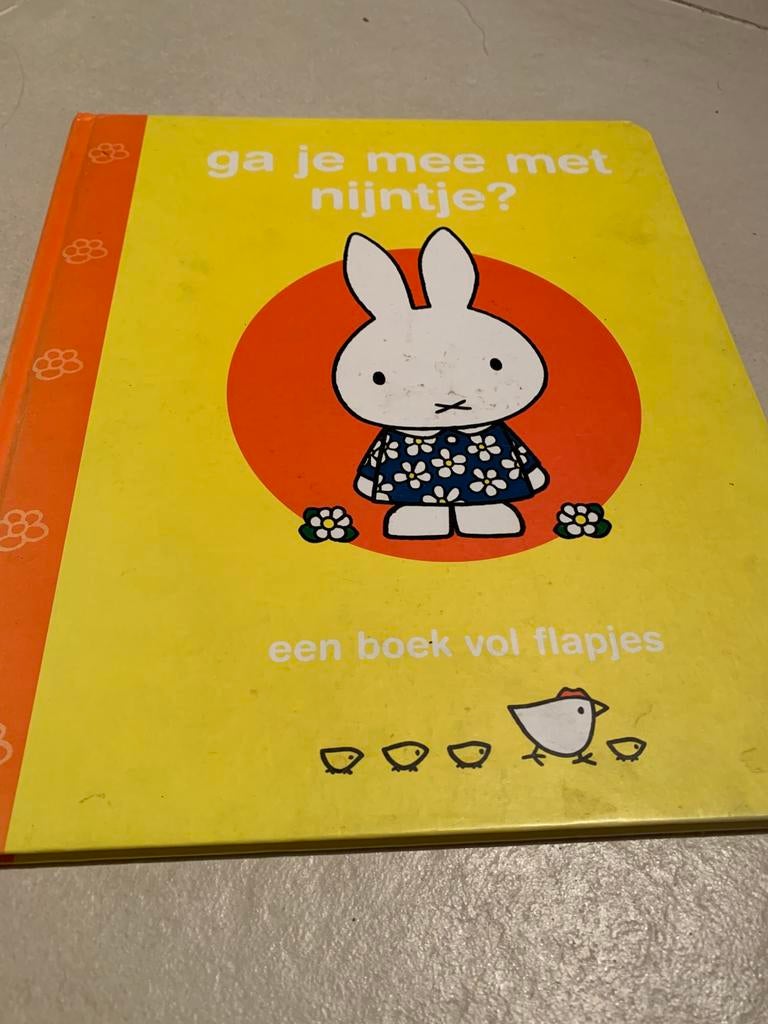 Kleuterboek Nijntje met flapjes / harde kaft, Enlèvement ou Envoi, Utilisé, Dick Bruna, Livre à déplier, à toucher ou à découvrir