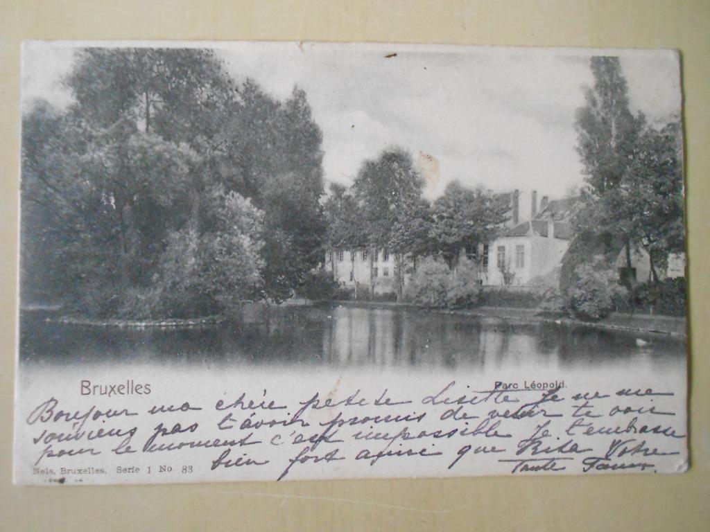 Leopoldpark, Leopoldswijk, Brussel, afgestempeld in 1901, Ophalen of Verzenden, Voor 1920, Gelopen, Brussel (Gewest)