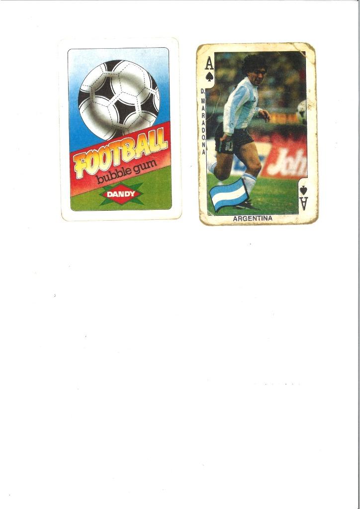 Diego Maradona Dandy Football Bubble Gum speelkaart Mexico 8, Ophalen, Gebruikt, Plaatje