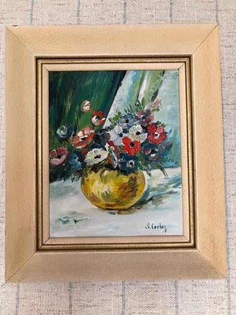 Schilderijtje bloemen, Enlèvement