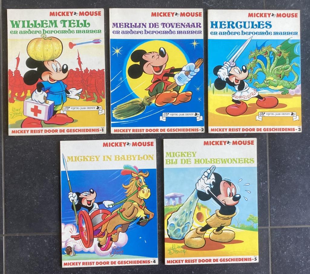 5 x Mickey reist door de geschiedenis - volledige reeks, Boeken, Complete serie of reeks, Ophalen of Verzenden