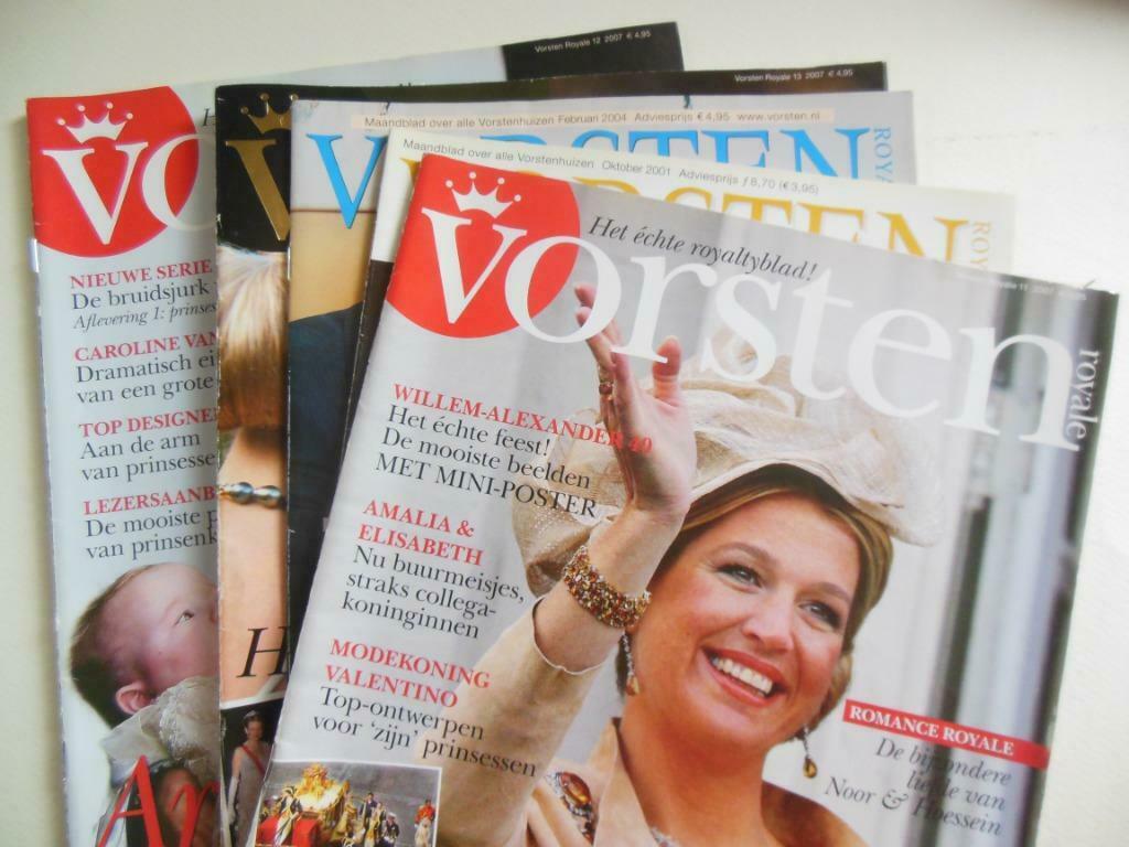 5 Edities van 'Vorsten', Verzamelen, Koningshuis en Royalty, Gebruikt, Tijdschrift of Boek, Ophalen of Verzenden