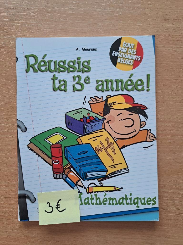 Réussis ta 3è année ! - Manuel scolaire math, Livres, Enlèvement, Comme neuf, Primaire, Mathématiques A