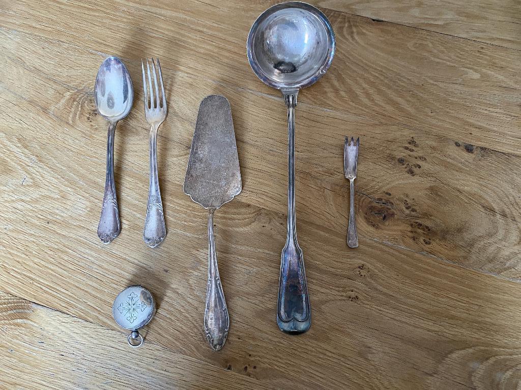 6 verzilverde items, Ophalen of Verzenden