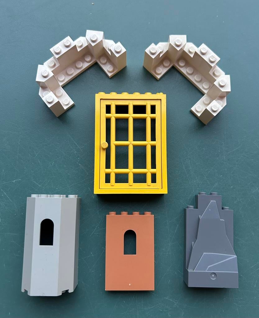 Lego kasteelonderdelen mix, Verzenden, Zo goed als nieuw, Losse stenen, Lego