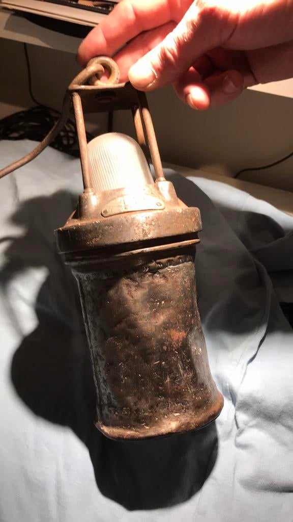 Mijnwerkerslamp, Antiek en Kunst, Antiek | Brons en Koper