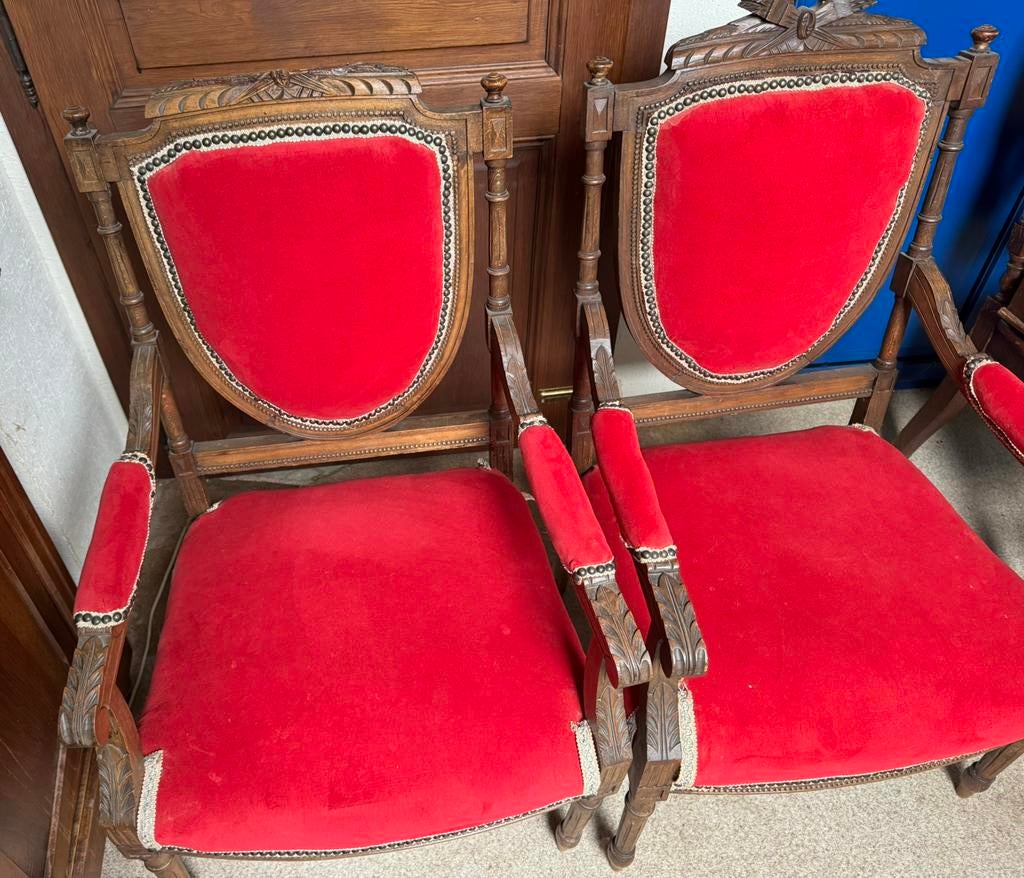 Fauteuils anciens style Louis XVI, 2 pièces, Enlèvement