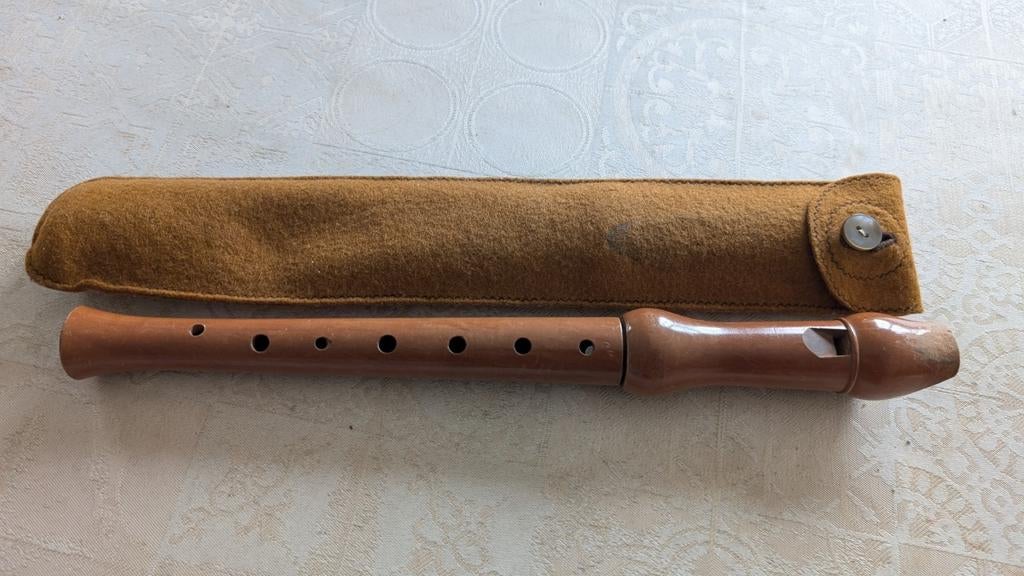 Houten blokfluit, Muziek en Instrumenten, Ophalen of Verzenden, Gebruikt