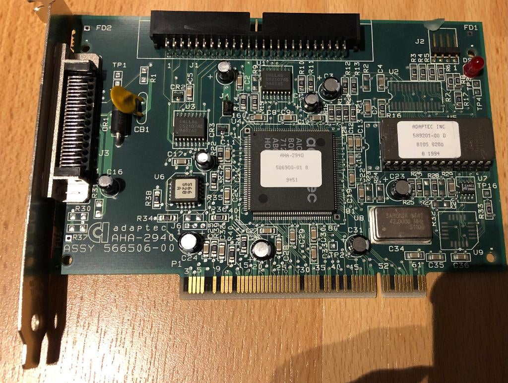 Adaptec AHA-2940 Scsi controller PCI (bulk_2), Ophalen, Intern, Gebruikt, SCSI