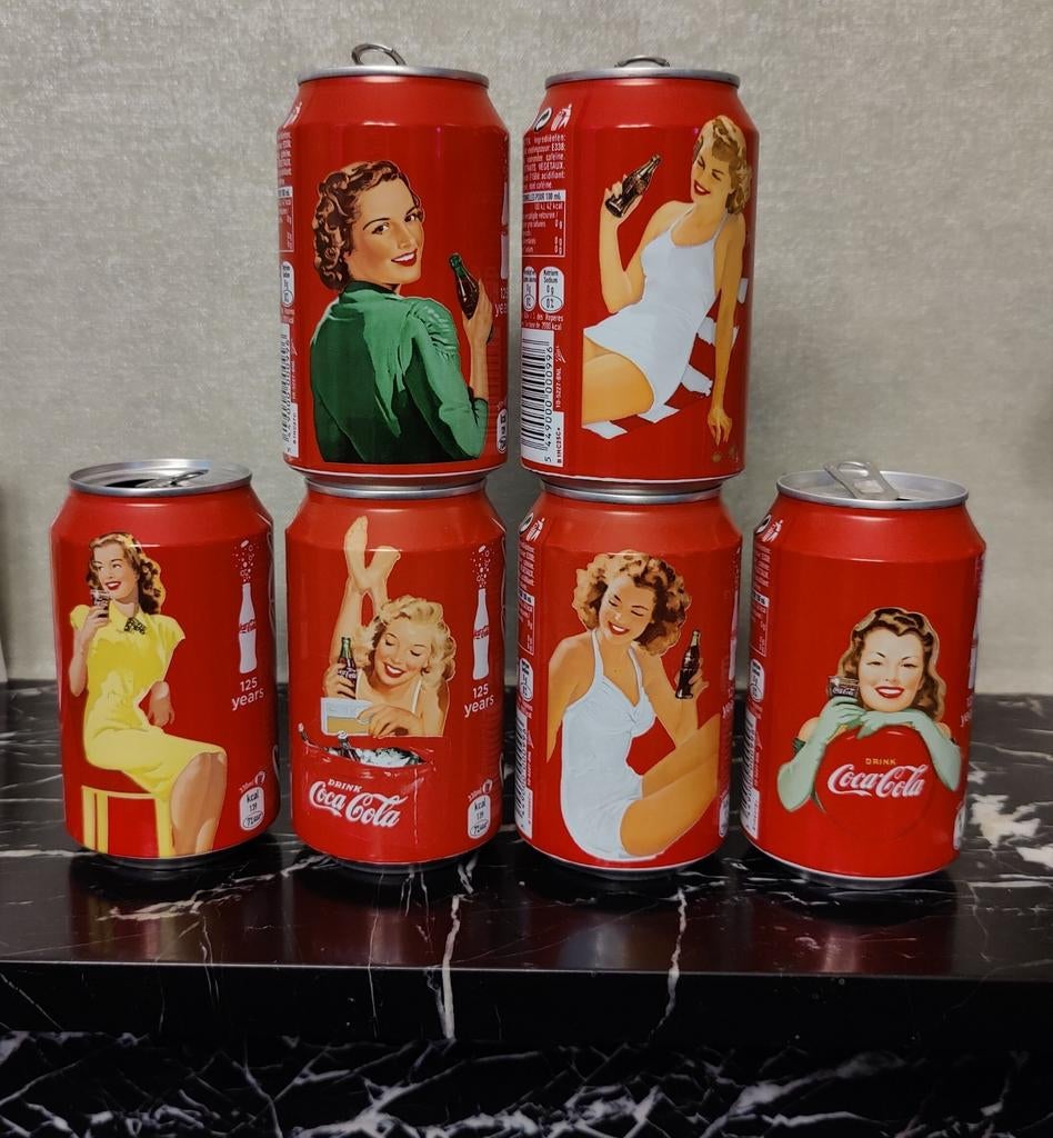 Coca Cola 125 years blik, Ophalen of Verzenden, Gebruikt