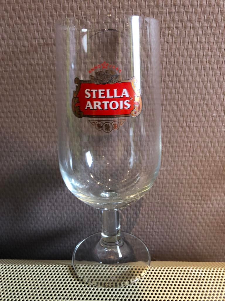 Groot Stella Artois glas uit Italië 50 cl, Verzamelen, Ophalen of Verzenden, Zo goed als nieuw, Glas of Glazen, Stella Artois
