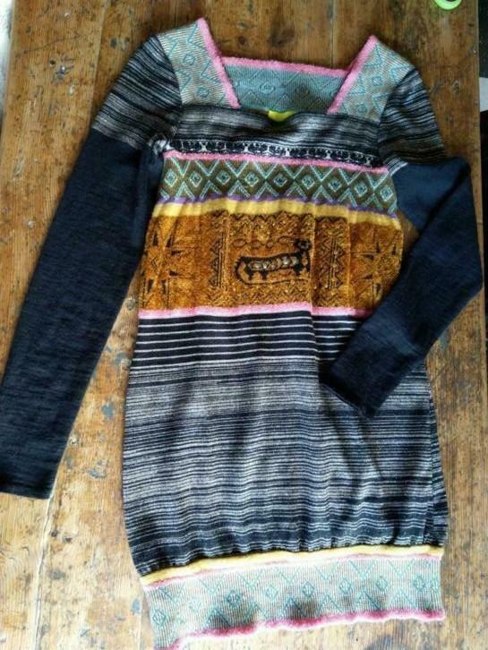 Louise Della, jurk tuniek, Kleding | Dames, Jurken, Maat 38/40 (M), Overige kleuren, Ophalen of Verzenden, Zo goed als nieuw