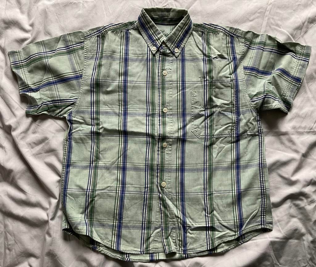 Chemise verte à carreaux taille 128, Enfants & Bébés, Enlèvement ou Envoi, Utilisé, The Cockneys of London, Chemise ou Chemisier